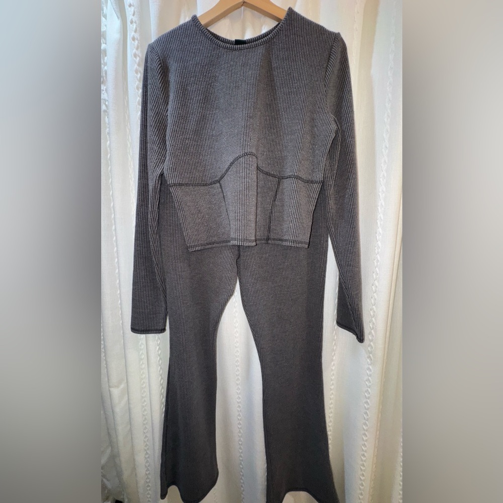 Wild Fable 2 Piece Matching Set XL Ribbed Knit Flare Pants